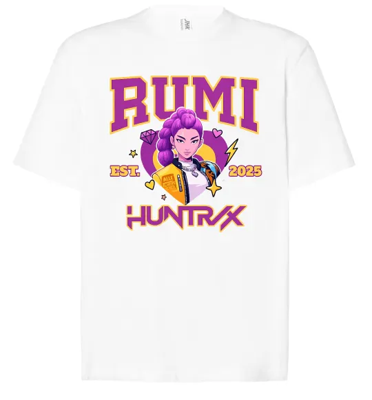 Футболка Оверсайз Rumi Huntrix Белый фото