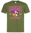 Мужская футболка Rumi Huntrix Оливковый фото