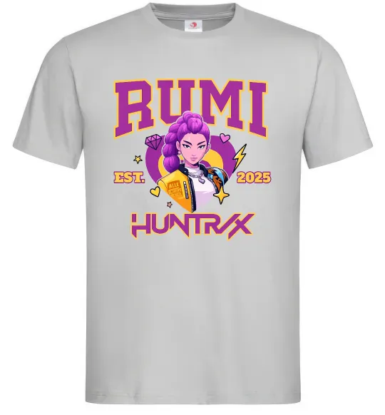 Мужская футболка Rumi Huntrix Серый фото