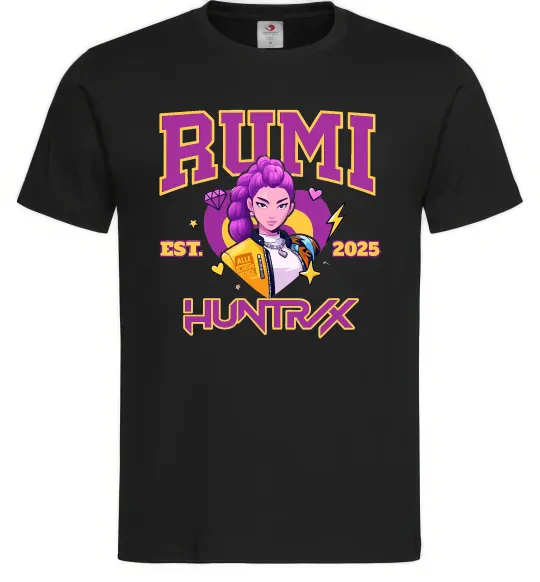 Мужская футболка Rumi Huntrix Черный фото