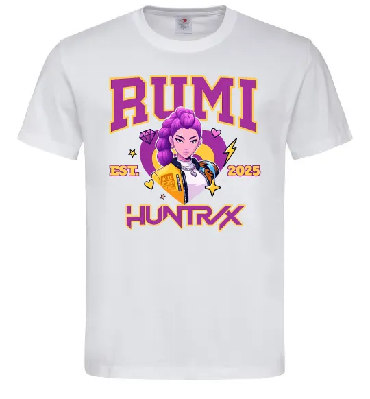 Мужская футболка Rumi Huntrix Белый фото