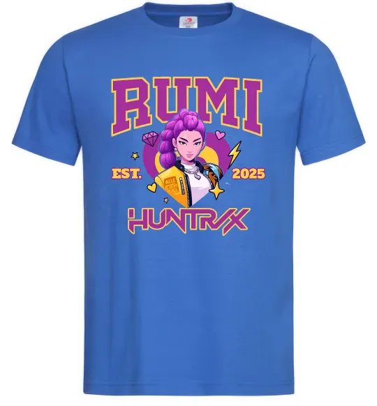 Мужская футболка Rumi Huntrix Ярко-синий фото