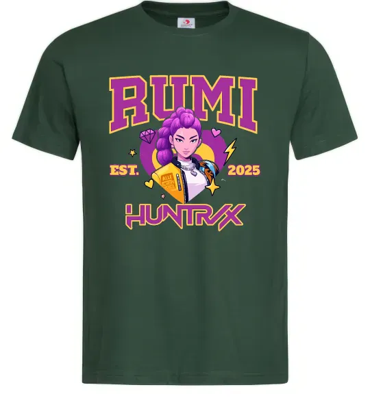 Мужская футболка Rumi Huntrix Темно-зеленый фото