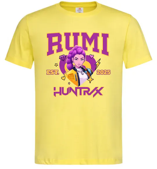 Мужская футболка Rumi Huntrix Лимонный фото