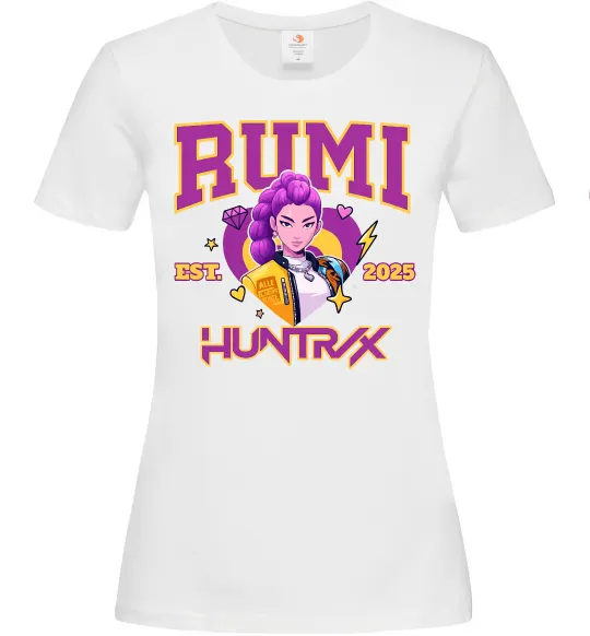 Женская футболка Rumi Huntrix Белый фото