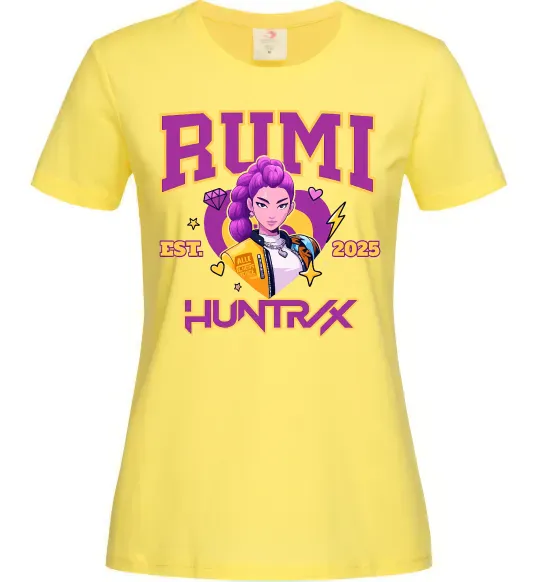 Женская футболка Rumi Huntrix Лимонный фото