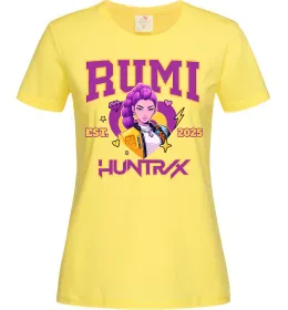 Женская футболка Rumi Huntrix Лимонный фото