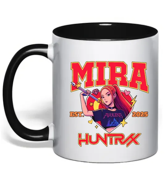 Чашка с цветной ручкой Mira Huntrix Черный фото