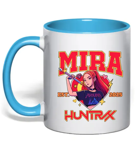 Чашка с цветной ручкой Mira Huntrix Голубой фото