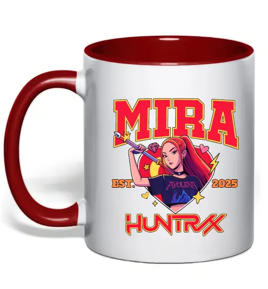 Чашка с цветной ручкой Mira Huntrix Красный фото