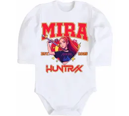 Детский боди Mira Huntrix Белый фото