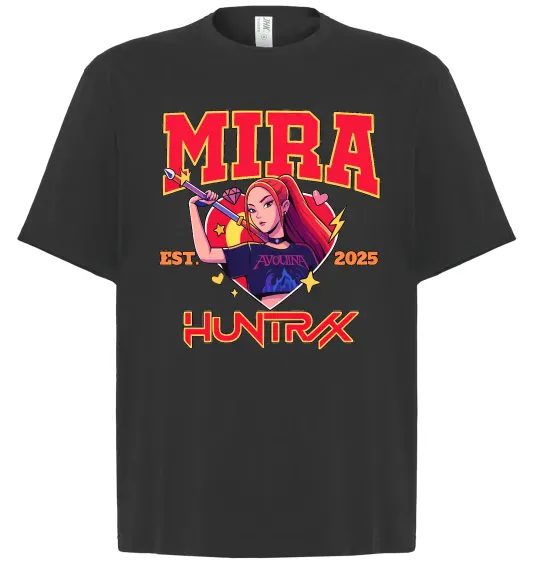 Футболка Оверсайз Mira Huntrix Чорний фото