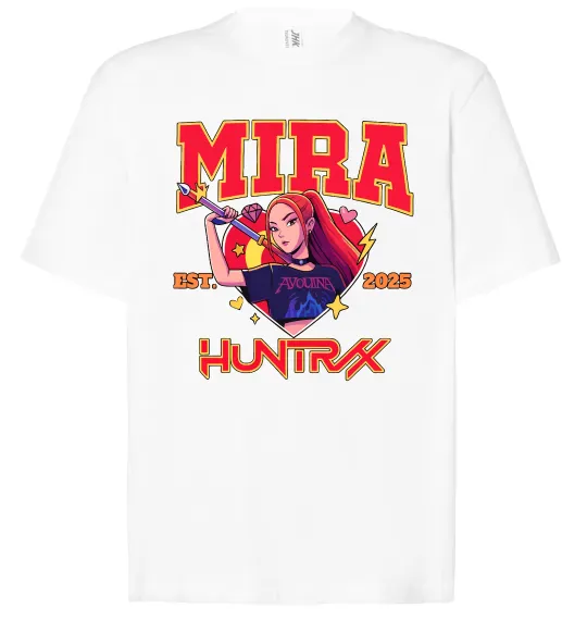Футболка Оверсайз Mira Huntrix Білий фото