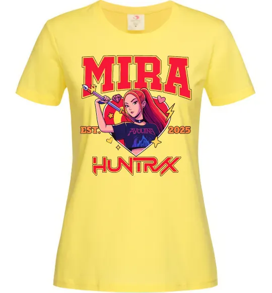 Женская футболка Mira Huntrix Лимонный фото
