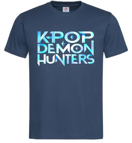 Мужская футболка KPOP Demon Hunters Темно-синий фото