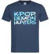 Мужская футболка KPOP Demon Hunters Темно-синий фото