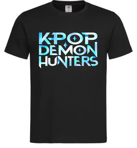 Мужская футболка KPOP Demon Hunters Черный фото