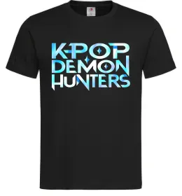Мужская футболка KPOP Demon Hunters Черный фото