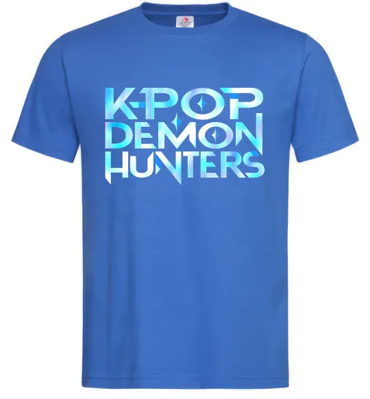 Мужская футболка KPOP Demon Hunters Ярко-синий фото