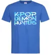Мужская футболка KPOP Demon Hunters Ярко-синий фото