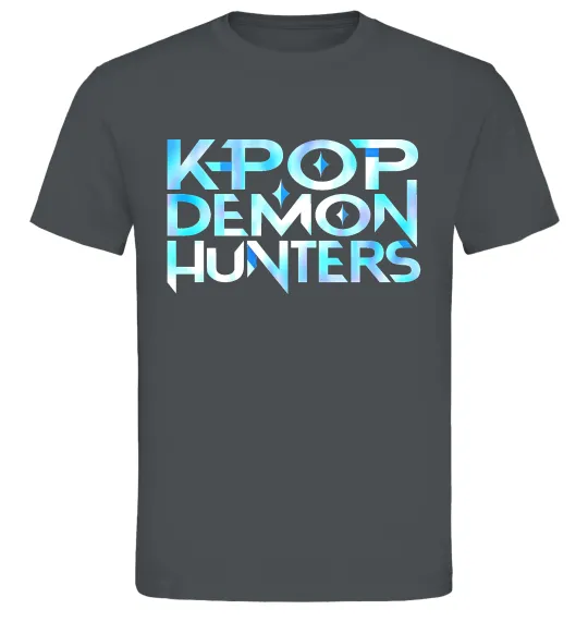 Мужская футболка KPOP Demon Hunters Графит фото