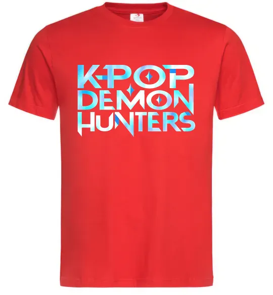 Мужская футболка KPOP Demon Hunters Красный фото