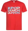 Мужская футболка KPOP Demon Hunters Красный фото
