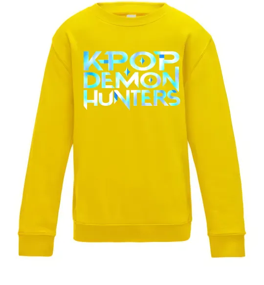 Дитячий світшот KPOP Demon Hunters Сонячно жовтий фото