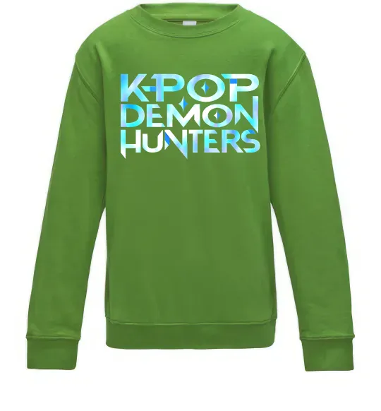 Дитячий світшот KPOP Demon Hunters Лаймовий фото