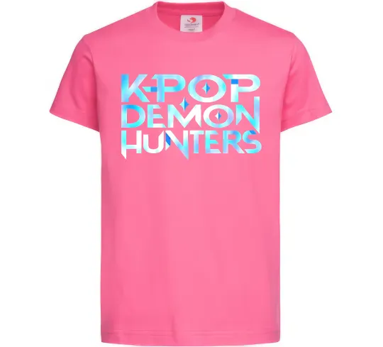 Детская футболка KPOP Demon Hunters Ярко-розовый фото