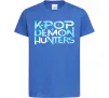 Детская футболка KPOP Demon Hunters Ярко-синий фото