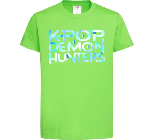 Детская футболка KPOP Demon Hunters Лаймовый фото