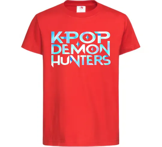 Детская футболка KPOP Demon Hunters Красный фото
