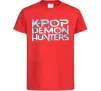 Детская футболка KPOP Demon Hunters Красный фото