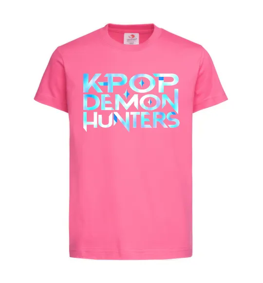 Детская футболка KPOP Demon Hunters Ярко-розовый фото