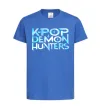 Детская футболка KPOP Demon Hunters Ярко-синий фото