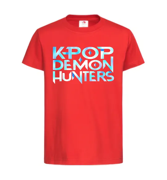 Детская футболка KPOP Demon Hunters Красный фото