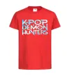 Детская футболка KPOP Demon Hunters Красный фото
