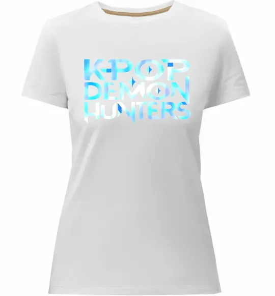 Женская премиум футболка KPOP Demon Hunters Белый фото