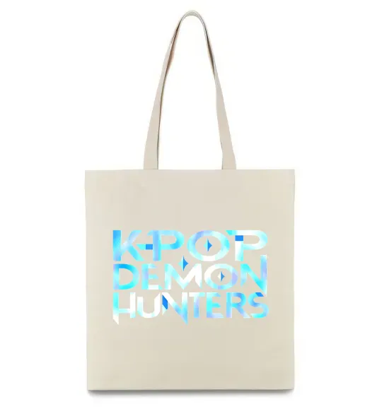 Эко-сумка KPOP Demon Hunters Бежевый фото