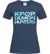 Женская футболка KPOP Demon Hunters Темно-синий фото