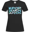 Женская футболка KPOP Demon Hunters Черный фото