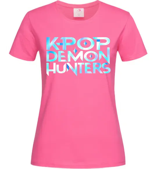 Женская футболка KPOP Demon Hunters Ярко-розовый фото