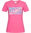 Женская футболка KPOP Demon Hunters Ярко-розовый фото