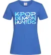 Женская футболка KPOP Demon Hunters Ярко-синий фото