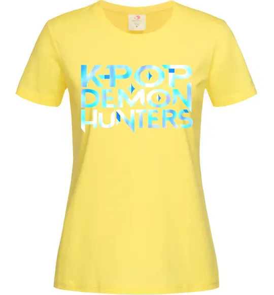 Женская футболка KPOP Demon Hunters Лимонный фото