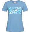 Женская футболка KPOP Demon Hunters Голубой фото
