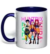 Чашка с цветной ручкой KPOP Demon Hunters Huntrix Глубокий темно-синий фото