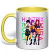 Чашка с цветной ручкой KPOP Demon Hunters Huntrix Лимонный фото