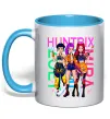 Чашка с цветной ручкой KPOP Demon Hunters Huntrix Голубой фото